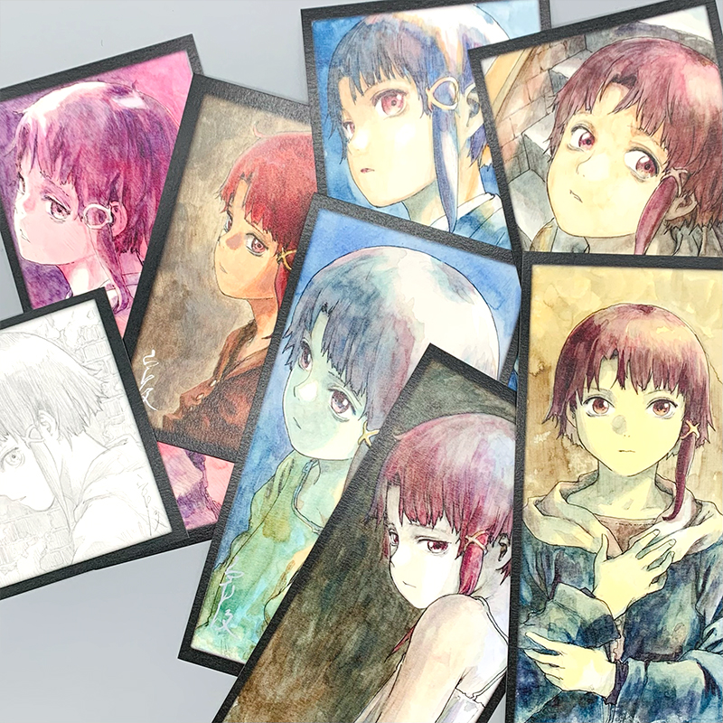 常影画廊小図録007 個展『円環帰点』lainイラスト集　トラベラーズノート水彩紙シリーズ03